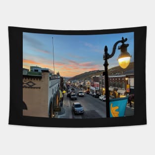 Main Street Park City Sunset Tapestry