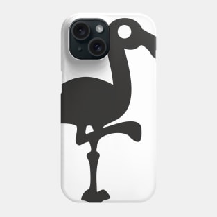 Simple Black Flamingo Phone Case