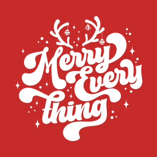 Retro Merry Everything Merry Christmas T-Shirt