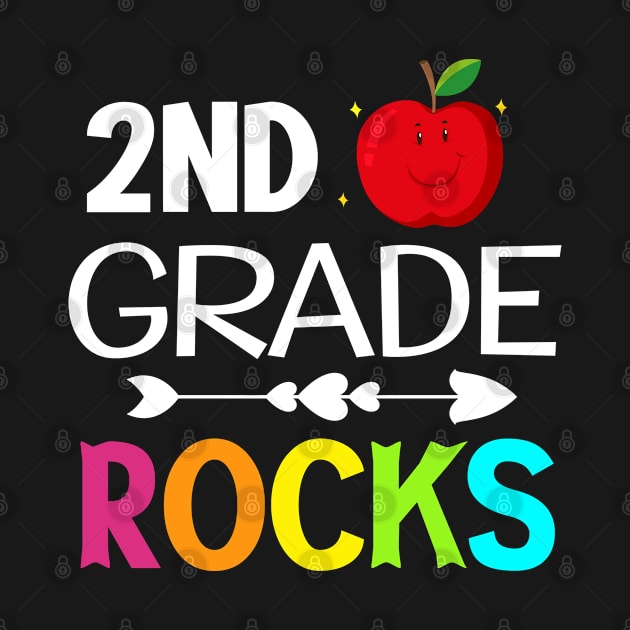 Funny 2ND Grade Rocks Back To School Kids Boys Girls gifts by madani04