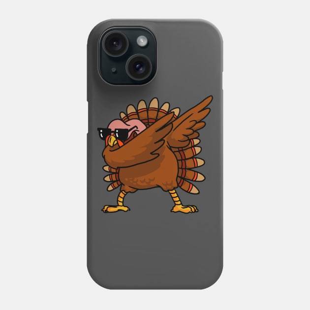 Dabbing Turkey Shirt Funny Thanksgiving Turkey Costume Shirt Phone Case by vo_maria