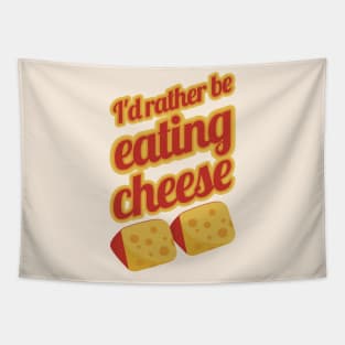 I'd Rather Be Eating Cheese | Swiss cheese Tapestry