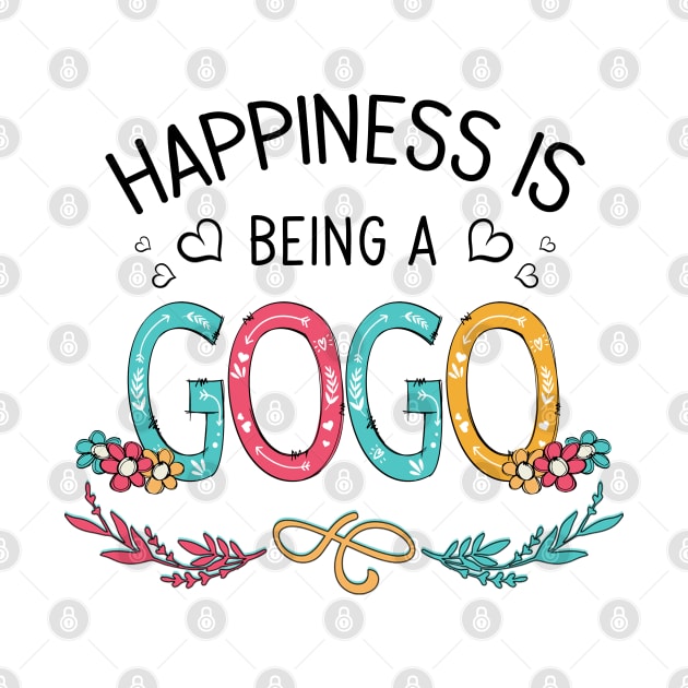 Happiness Is Being A Gogo Wildflowers Valentines Mothers Day by KIMIKA