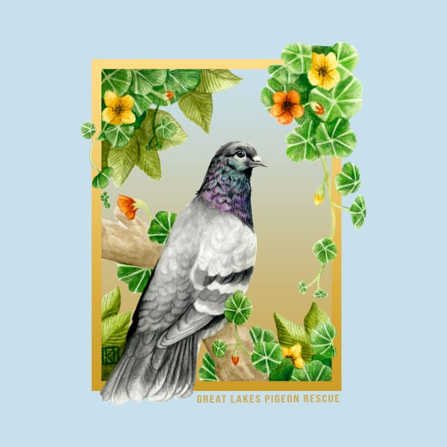 Botanical Pigeon by Great Lakes Pigeon Rescue