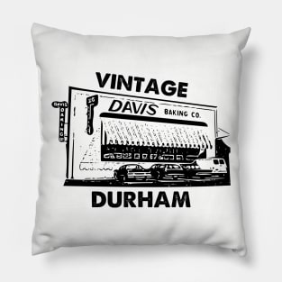 Davis Baking Company Vintage Durham North Carolina Pillow