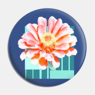 Zinnia Squared Pin