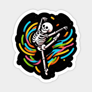 Ballet Dancing Skeleton Magnet