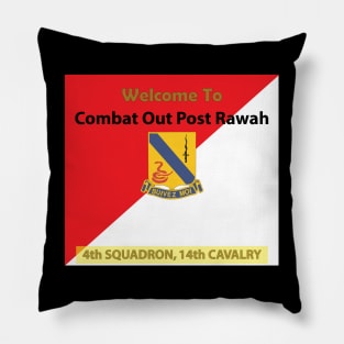 Army - 4th Squadron, 14th Cavalry Regiment - Welcome to COP Rawah X 300 Pillow