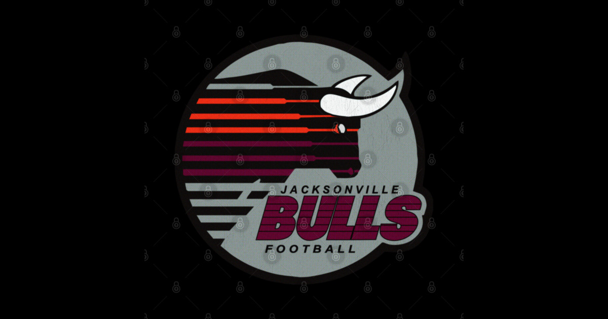 Retro Jacksonville Bulls Football USFL - Florida - Sticker | TeePublic