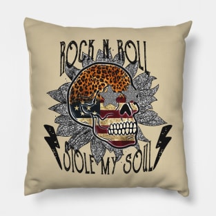 Skull, Rock"N"Roll - Sublimation Pillow