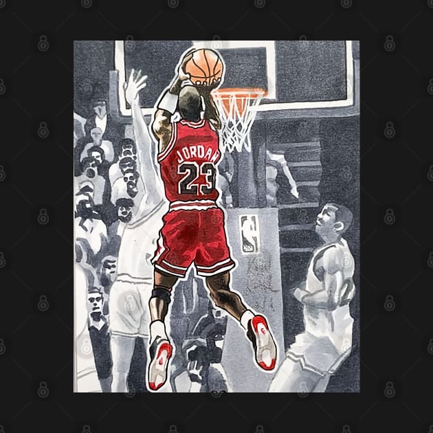 BASKETBALLART - LAYUP CARD by JORDAN-ART23