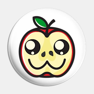 Cute And Funny Kawaii Apple Pin