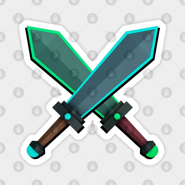 Cartoon Swords Magnet by MadDesigner