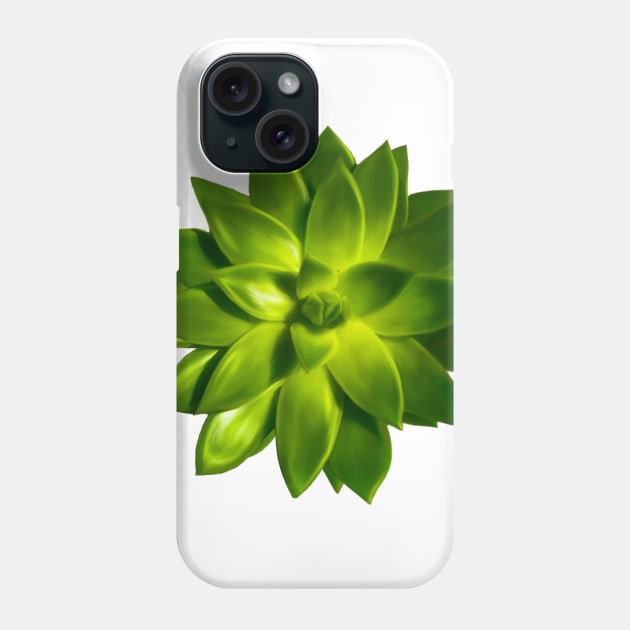 Mini Green Succulent Phone Case by artbysavi