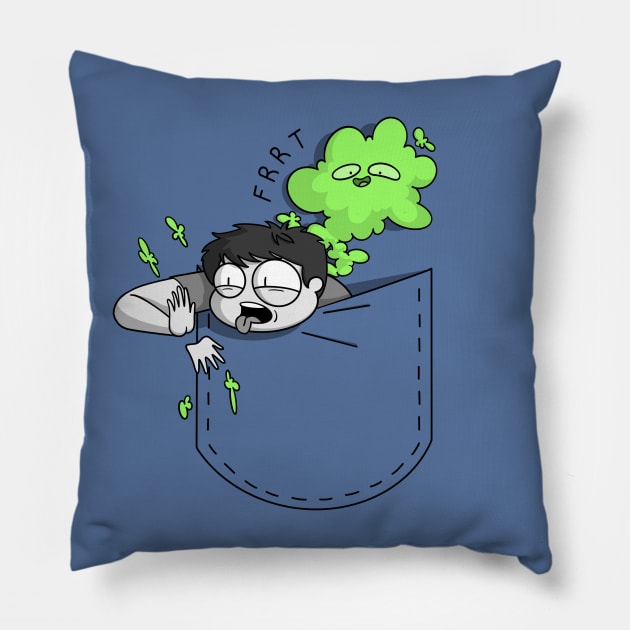 fart pocket Pillow by AnnaOtake