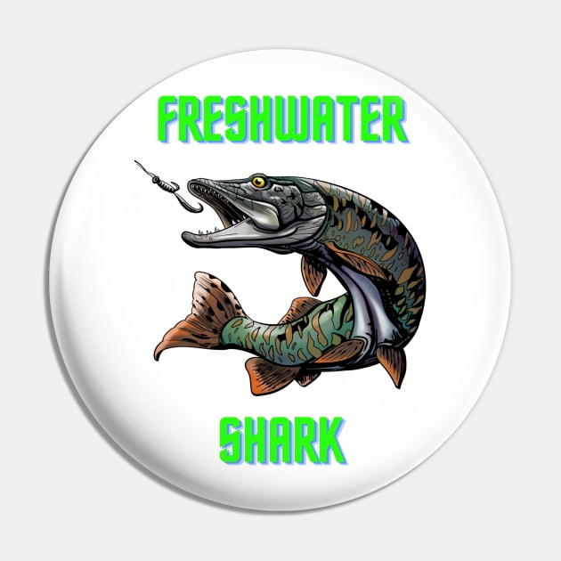 Freshwater shark Pin by Rickido