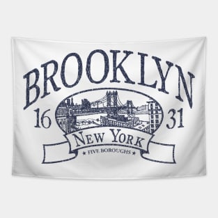 Brooklyn NY Vintage Distressed Retro Print Tapestry