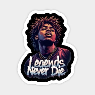 Legends Never Die Hip-Hop Tribute Art Magnet