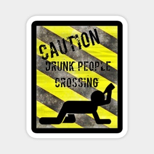 Drunk People Crossing Magnet