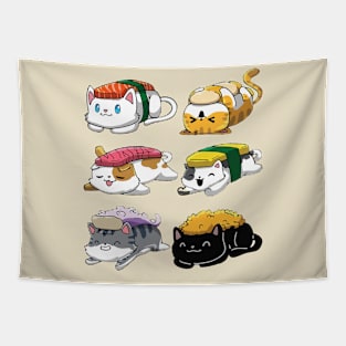 Sushi Cats Tapestry