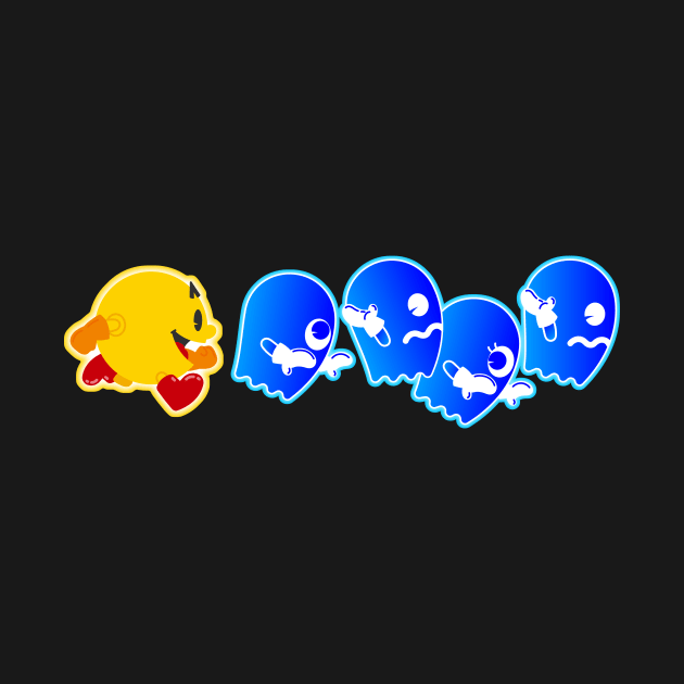 Pac-Man on Pursuit by JPenfieldDesigns