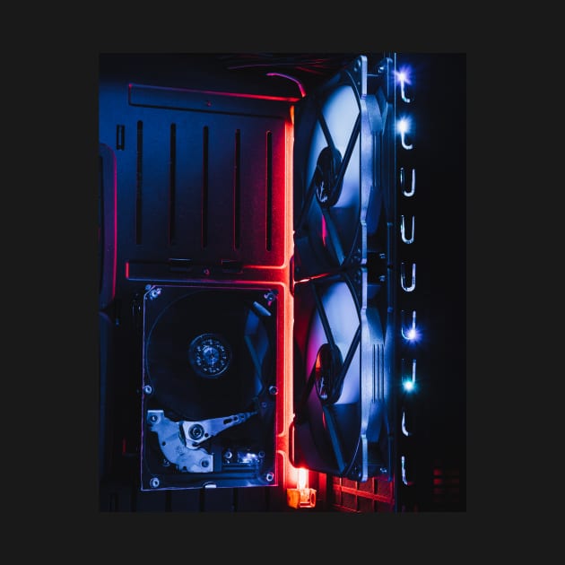 Gaming pc hard drive case fans RGB by RandomSorcery