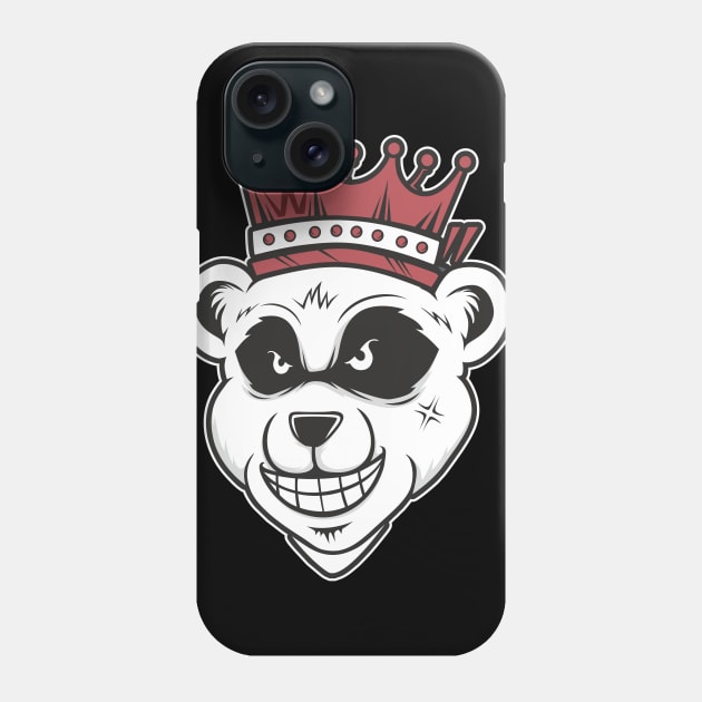 Panda king Phone Case by Dark_Ink