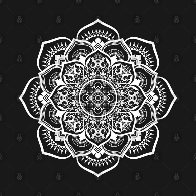 Applied thai art patterns in mandala style. by speedmanstudio