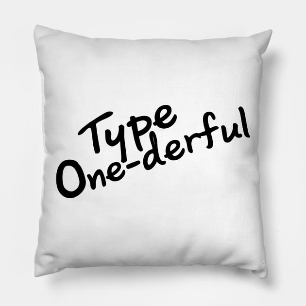 T1D Diabetic Diabetes Gifts Pillow by macshoptee