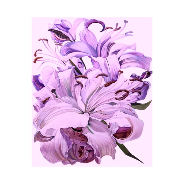 Purple Lillies for #CreateArtHistory by Binovska