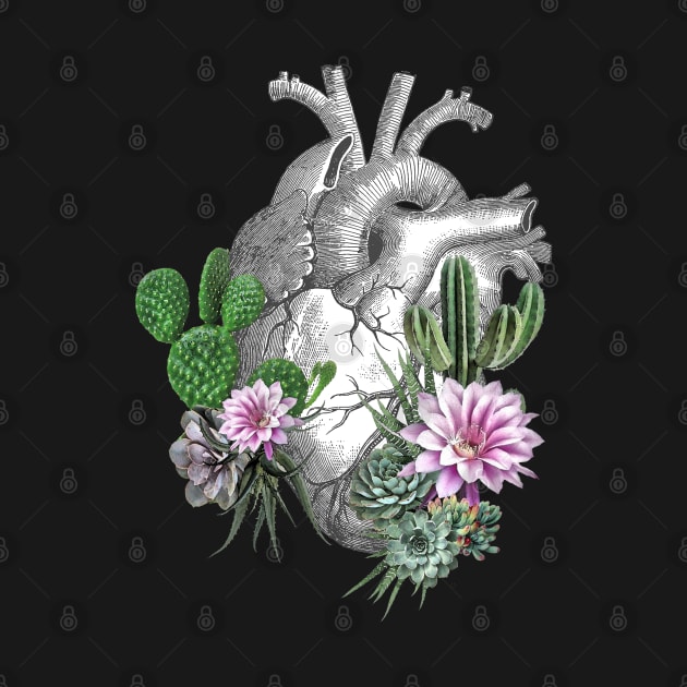 Human heart, succulents plant lovers, Plants lovers gift by Collagedream