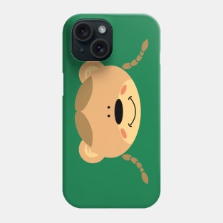 Teddy bear girl with pigtails Phone Case