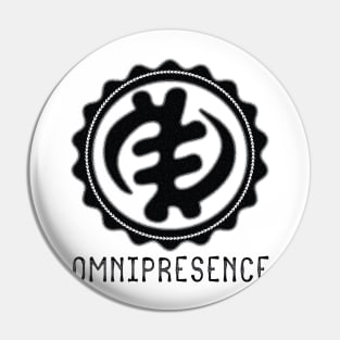 Africa Sankofa Adinkra Symbols "Omnipresence" Black. Pin