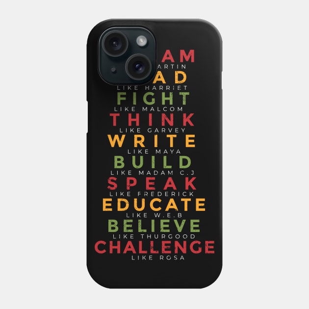 Great African American Leaders Black History Month Phone Case by mo designs 95