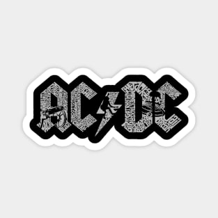 ACDC LOGO ALBUMS Magnet