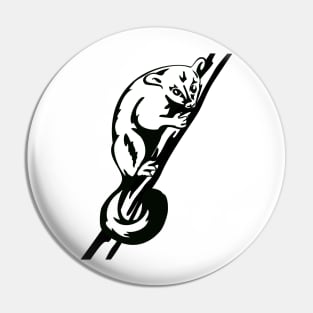 Common Brushtail Possum Retro Pin