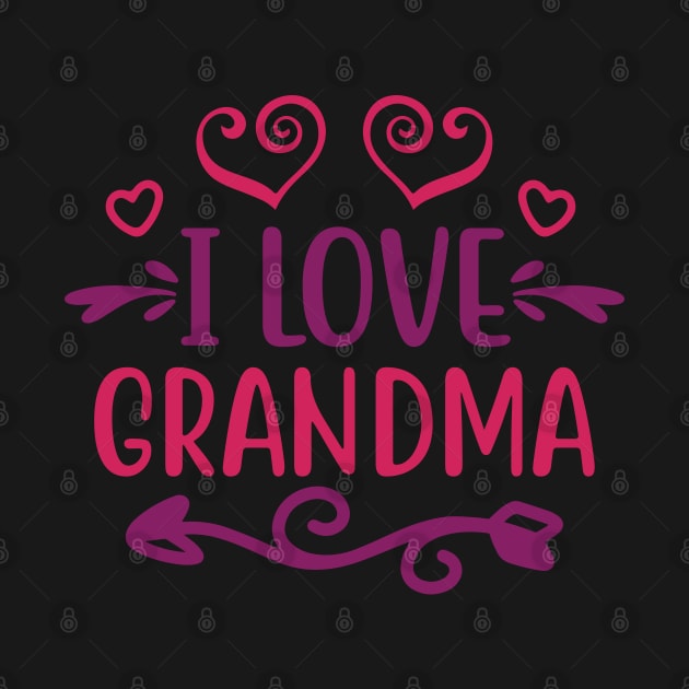 I love Grandma by Mande Art