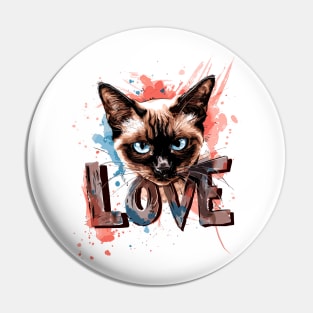 Siamese cat Pin