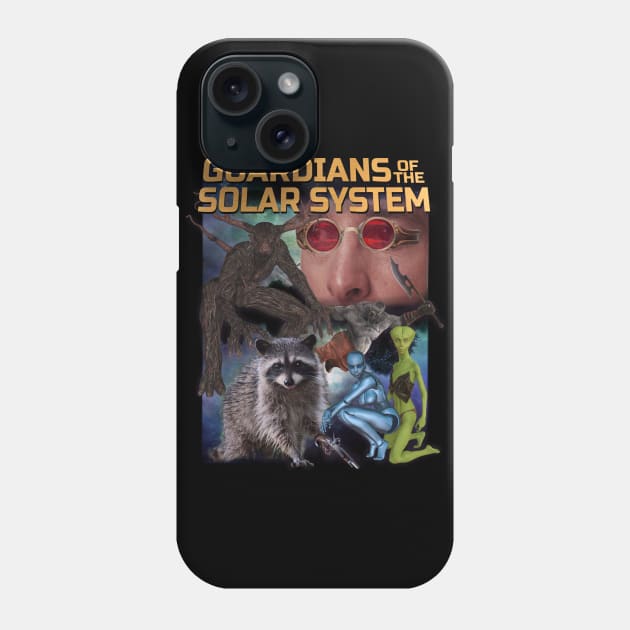 GUARDIAN OF THE SOLAR SYSTEM Movie Poster Funny MCU Super Hero Knock Off Boot Worst Parody But A Good Gift Idea Phone Case by blueversion