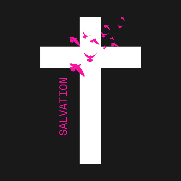 Salvation Cross Christian Christianity by Tip Top Tee's