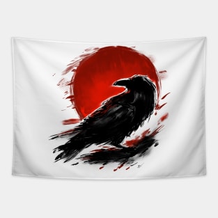 Raven under the sun Tapestry