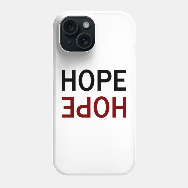 HOPE Black w/Red Phone Case by almosthome