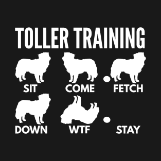 Toller Training Nova Scotia Duck Tolling Retriever Tricks T-Shirt