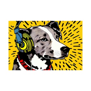 Dog with Headphones T-Shirt