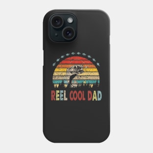 Vintage Retro Reel Cool Dad Fishing Hunting Father Day Phone Case