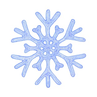 Snowflake (blue) T-Shirt