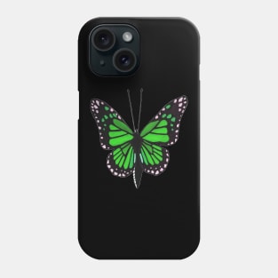 Butterfly 02o, transparent background Phone Case