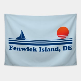 Fenwick Island, DE - Sailboat Sunrise Tapestry