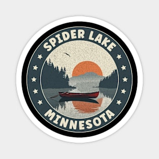 Spider Lake Minnesota Sunset Magnet