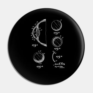 Contact Lens Vintage Patent Drawing Pin
